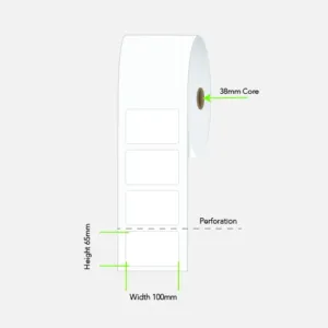 LABEL THERM FREEZER 100X65 1AC 800/R 38MM