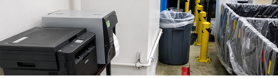 Photo of RFID Printer in a production environment
