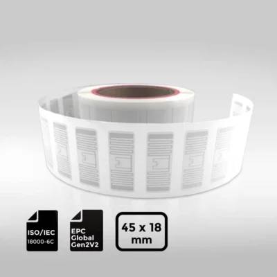Impinj® M830 Coated Paper RFID Label | 45×18mm