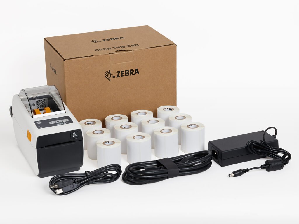 ZD411-HC Direct Thermal Label Printer Bundle